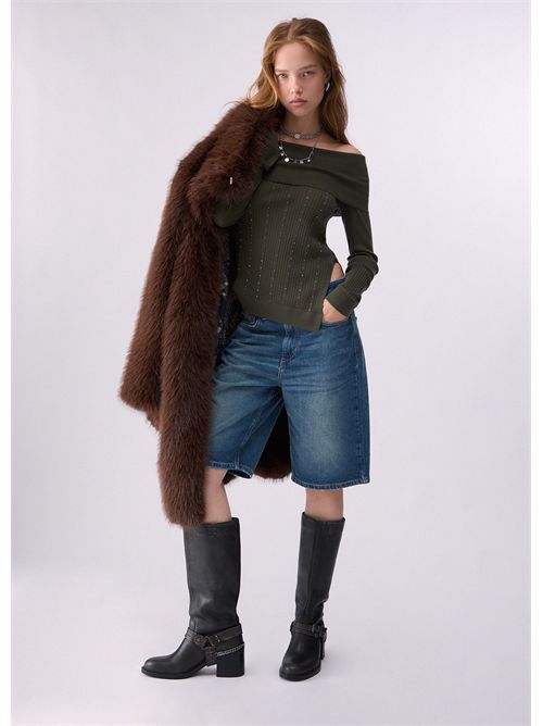Maglia in lana con scollo bardot LIU JO | WF6099MA77Q/90510